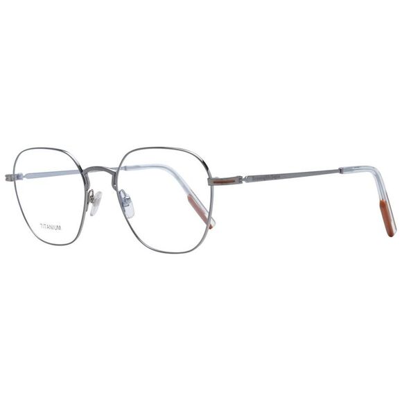 Ermenegildo Zegna Gray Titanium Glasses Men's (Frames)